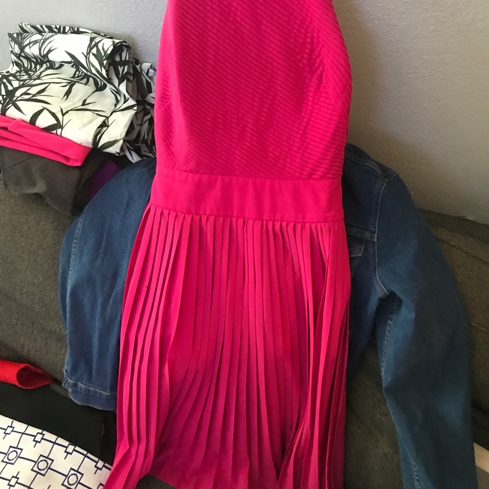 Calvin klein pleated dress